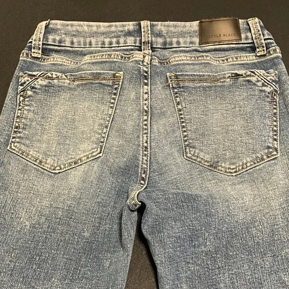 Buckle Black Distressed Skinny Blue Jeans - Picture 7 of 8